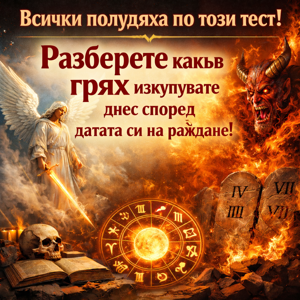 Всички полудяха по този тест! Разберете какъв грях изкупувате днес според датата си на раждане! 1 74c0348e 228a 4b7e 95cb ffe5612f6fe3