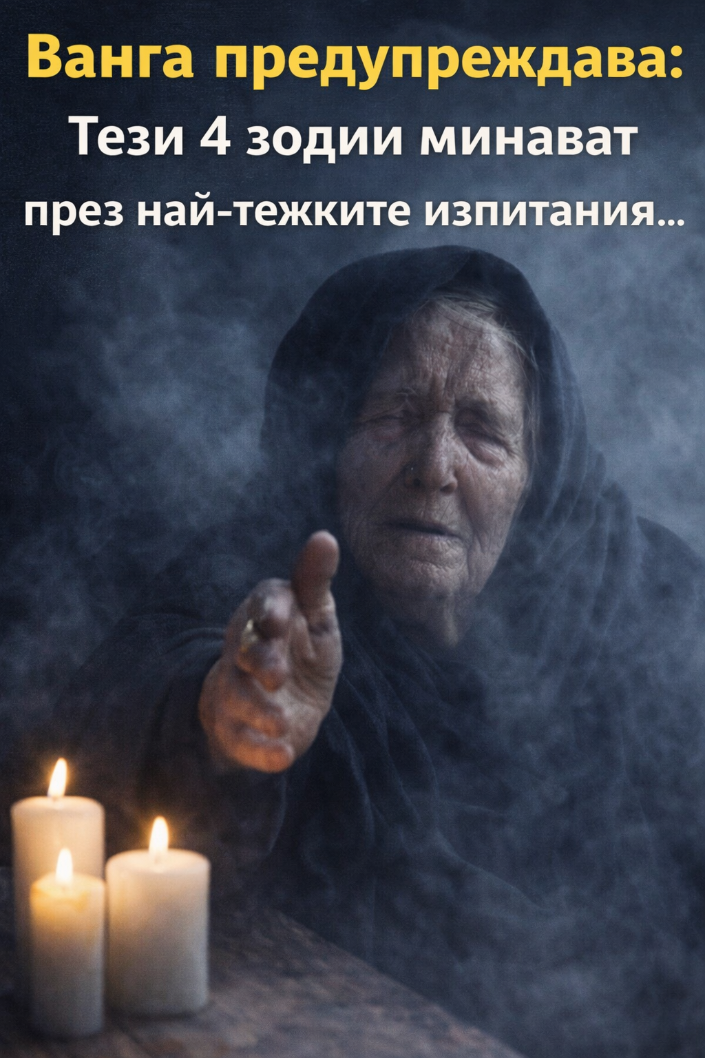 Ванга предупреждава: Тези 4 зодии минават през най-тежките изпитания… 1 a273bdd3 28a5 4a74 bc62 0e236691ac66