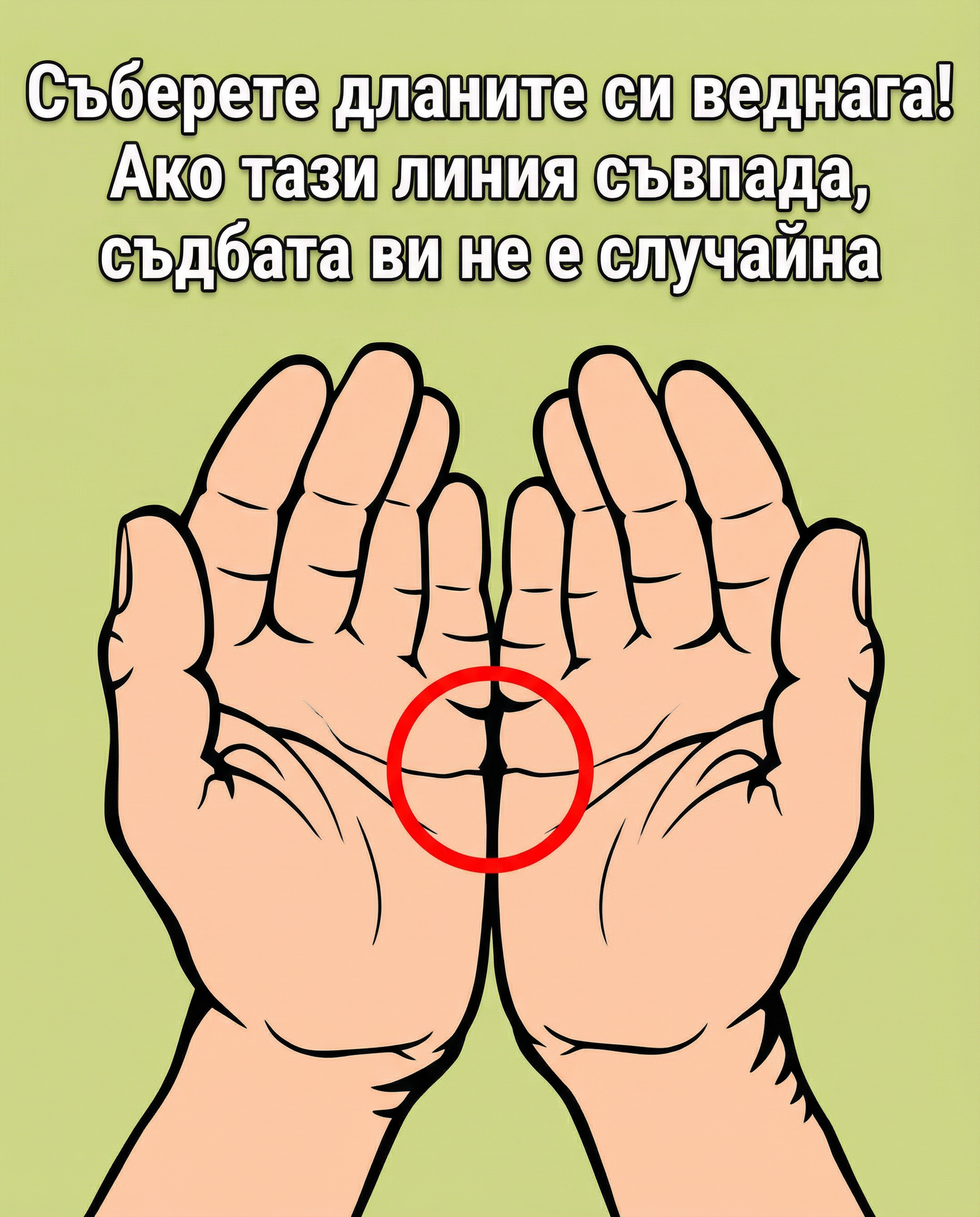 Съберете дланите си веднага! Ако тази линия съвпада, съдбата ви не е случайна 1 b85f5375 caa1 4670 844f 73ab4b80b6ec