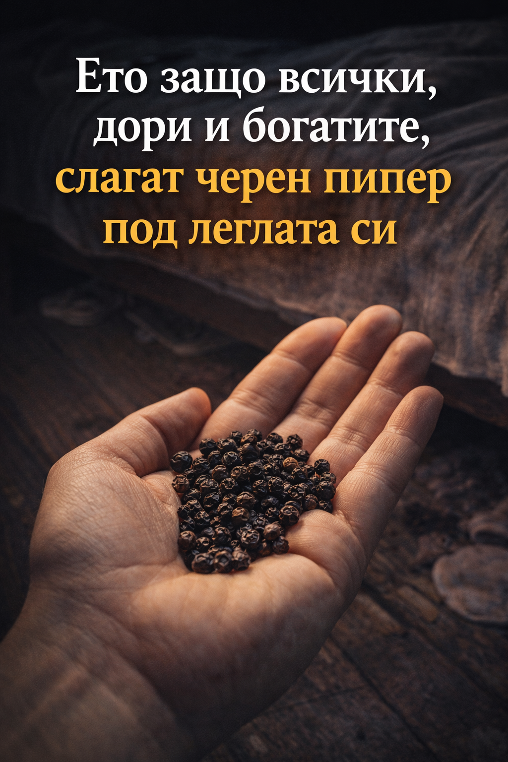 Ето защо всички, дори и богатите, слагат черен пипер под леглата си 1 d75499d5 7734 454e b158 e3ef133eded8