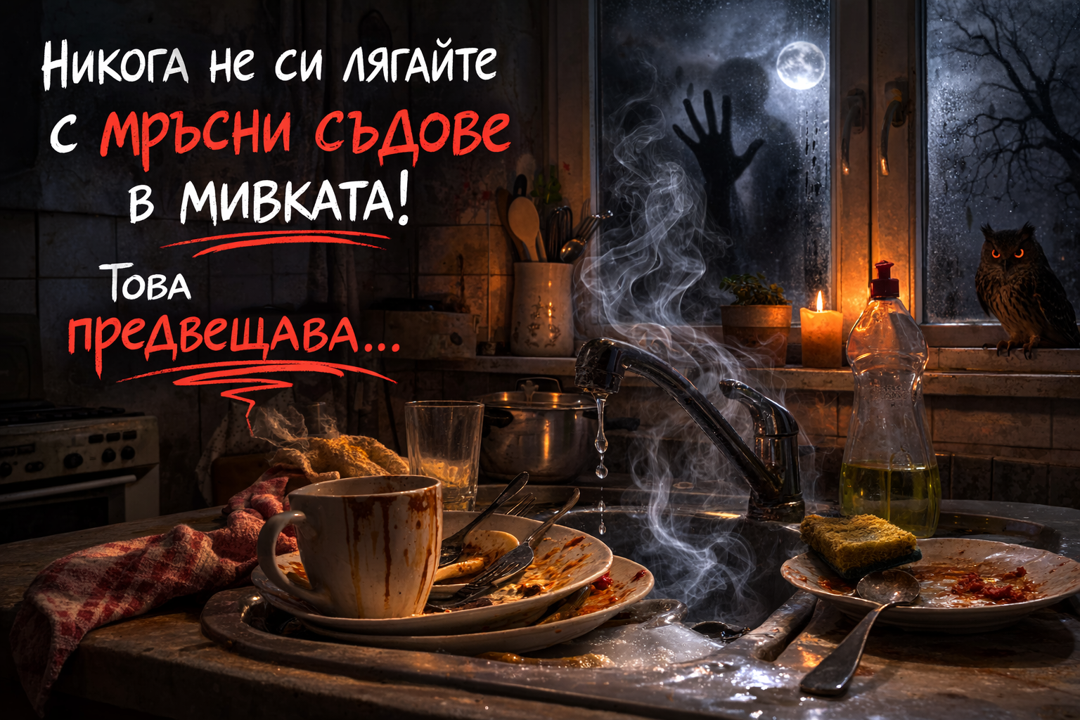 Никога не си лягайте с мръсни съдове в мивката! Това предвещава... 1 b836b2bf a391 4b5b a0bc e95c1d19c86c