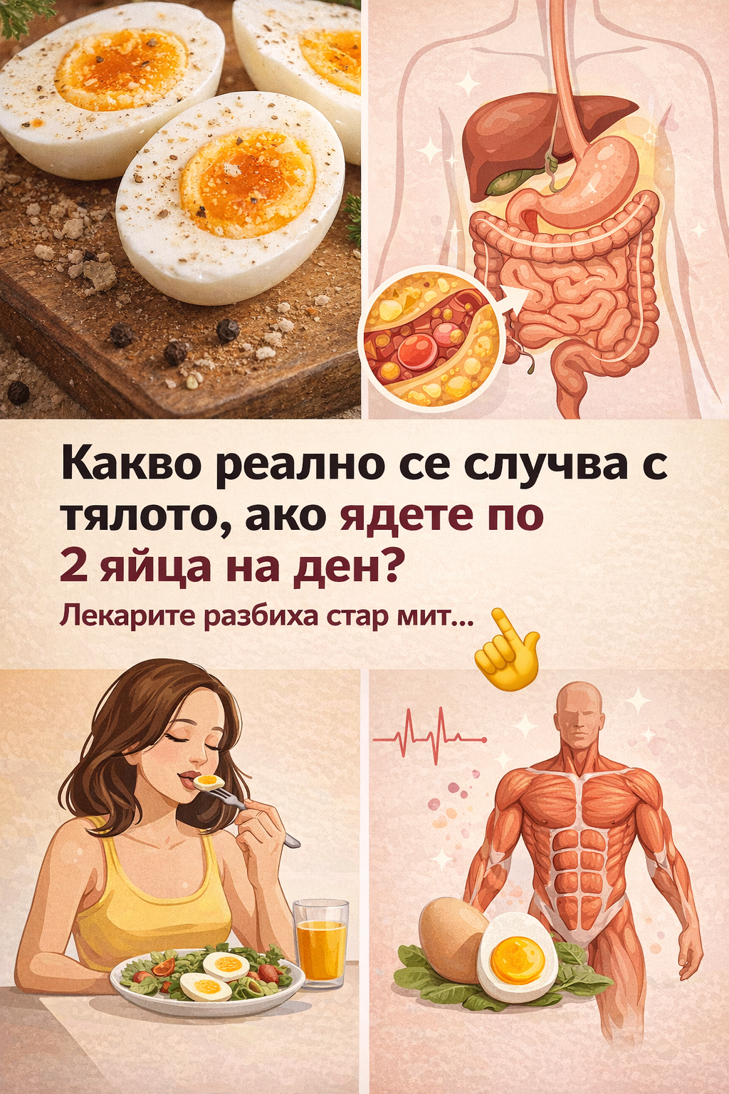 Какво реално се случва с тялото, ако ядете по 2 яйца на ден? Лекарите разбиха стар мит... 1 169d0130 379a 444a ac7c c9b0d495d6c9