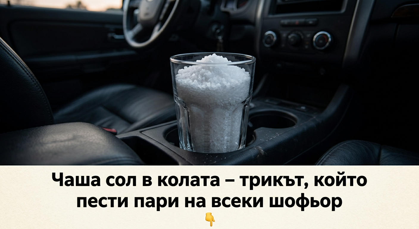 Дръжте чаша със сол в колата си! Това е полезен трик, който всеки шофьор трябва да знае. Един полицай ме научи на това, когато ме спряха! 1 43115657 71f0 43bf a77a d5681b39a669