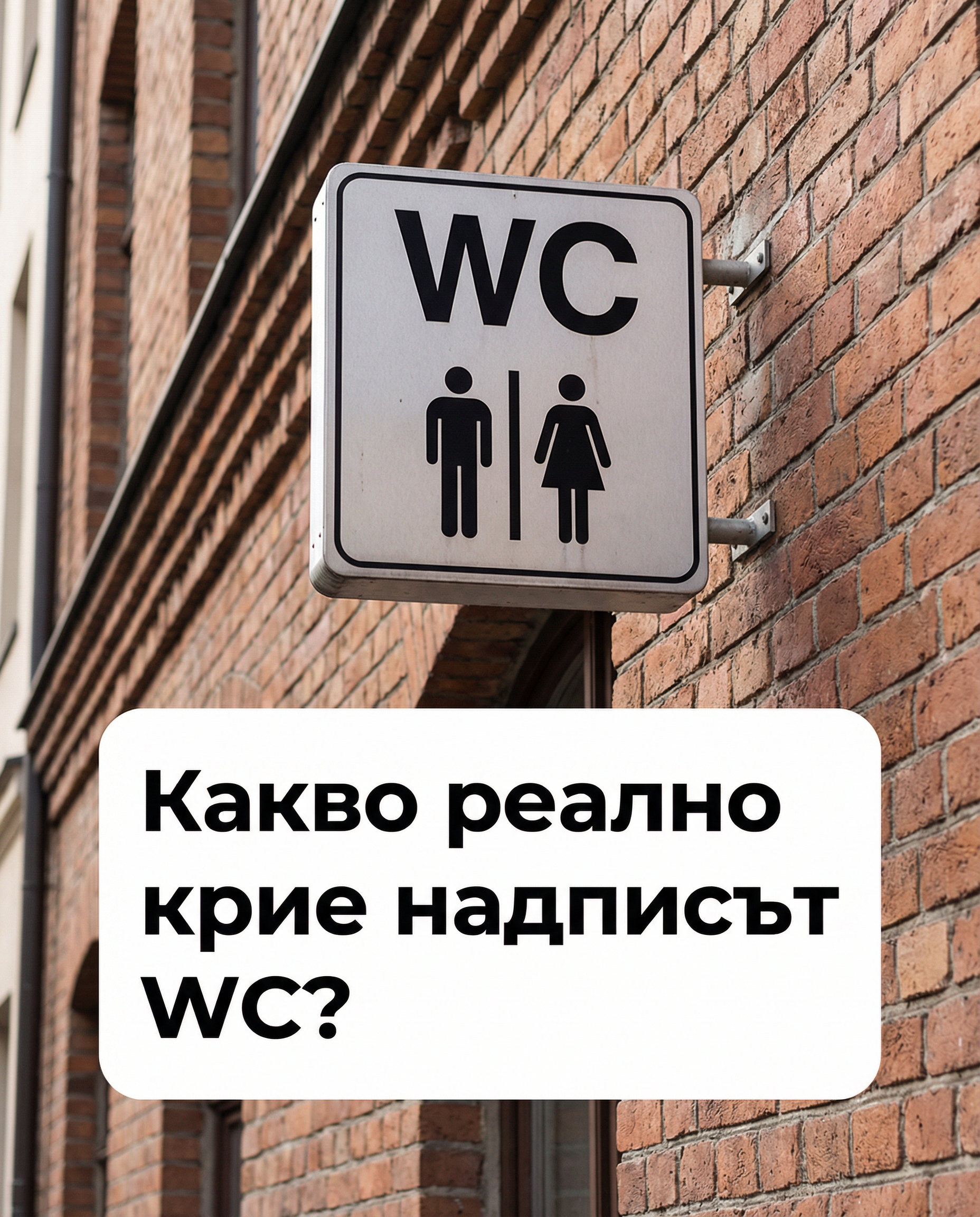 Всички влизаме зад вратата с надпис „WC“, но 99% от българите не знаят какво всъщност означава… 1 526f8dca 83a3 4201 8a6e caa533a53035