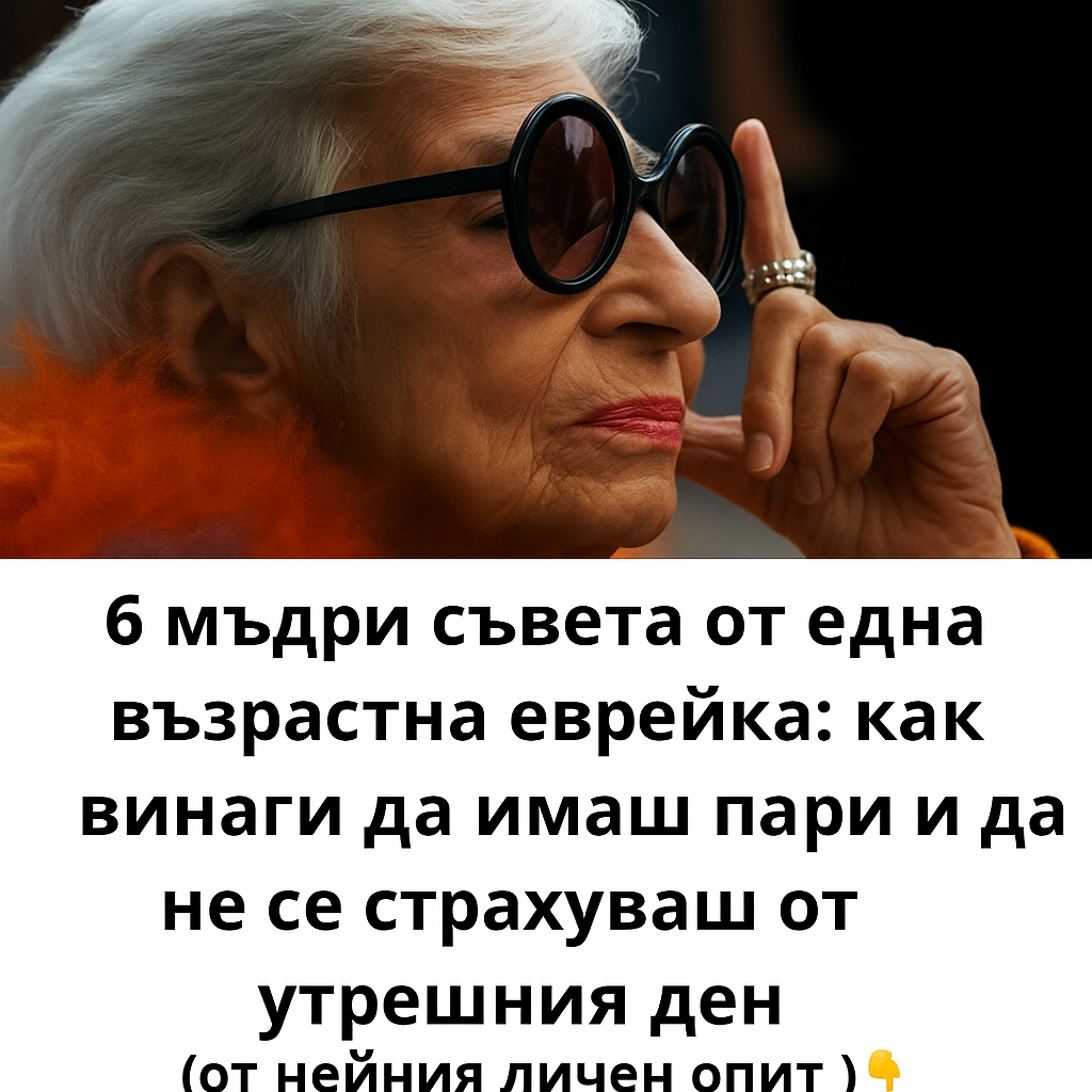 6 мъдри съвета от една възрастна еврейка: как винаги да имаш пари и да не се страхуваш от утрешния ден (от личния ѝ опит) 👇 1 a1dd36fb a78f 401f 91bc b4e3ed226aba
