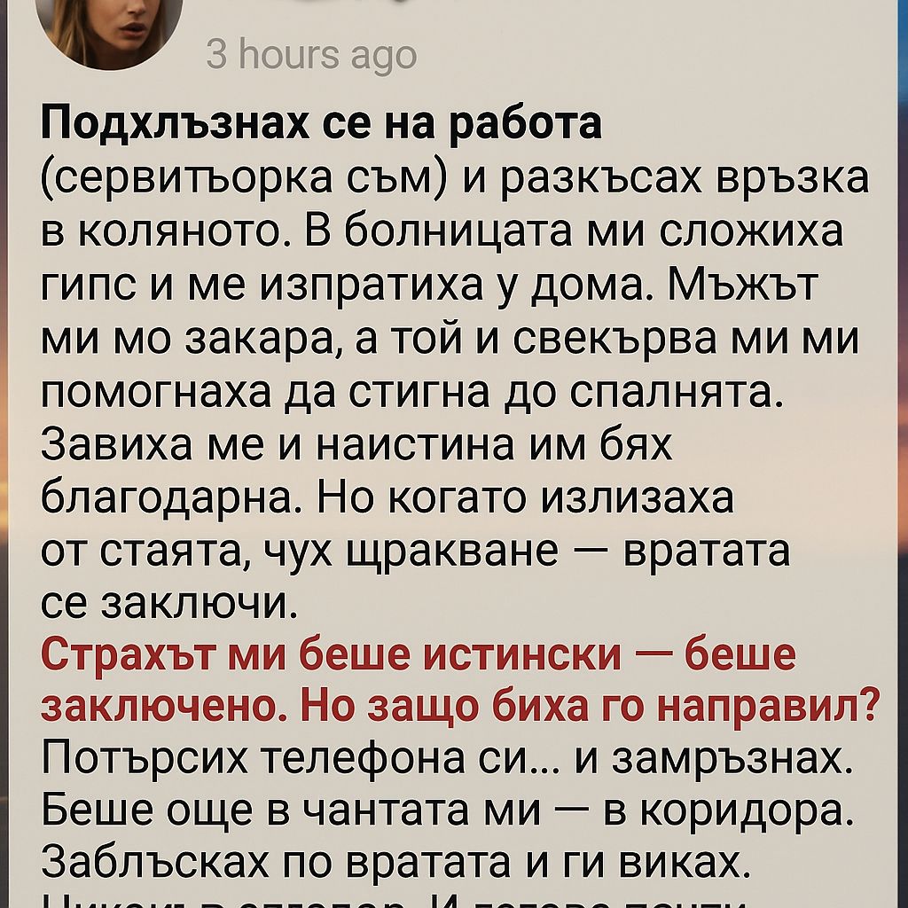 Подхлъзнах се на работа (сервитьорка съм) и разкъсах връзка в коляното 1 7111e715 fdb7 4d51 a341 8275b9be77b4
