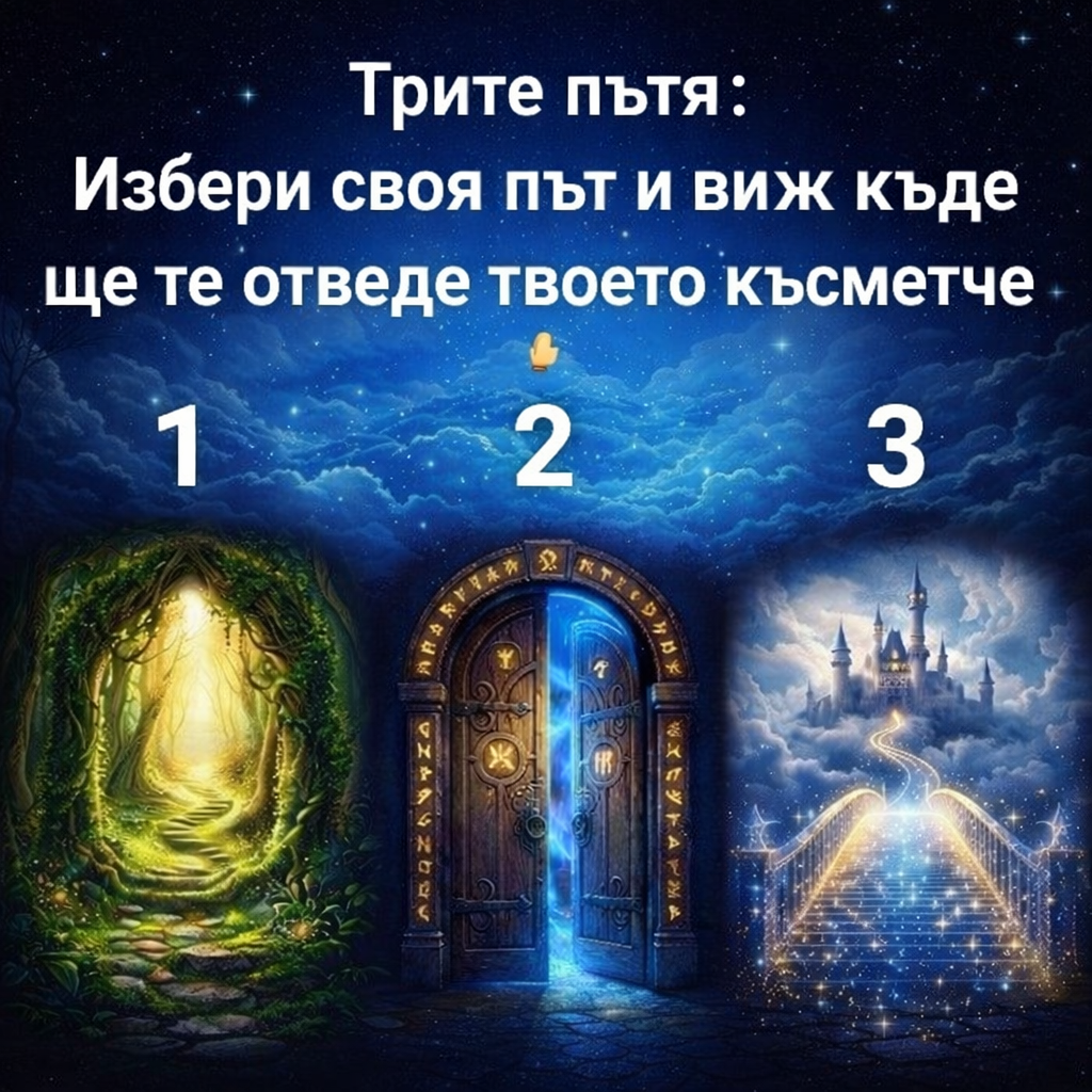 Трите пътя: Избери своя път и виж къде ще те отведе твоето късметче 1 536dfeaa 3c73 4be2 8e9b ce15023c1236