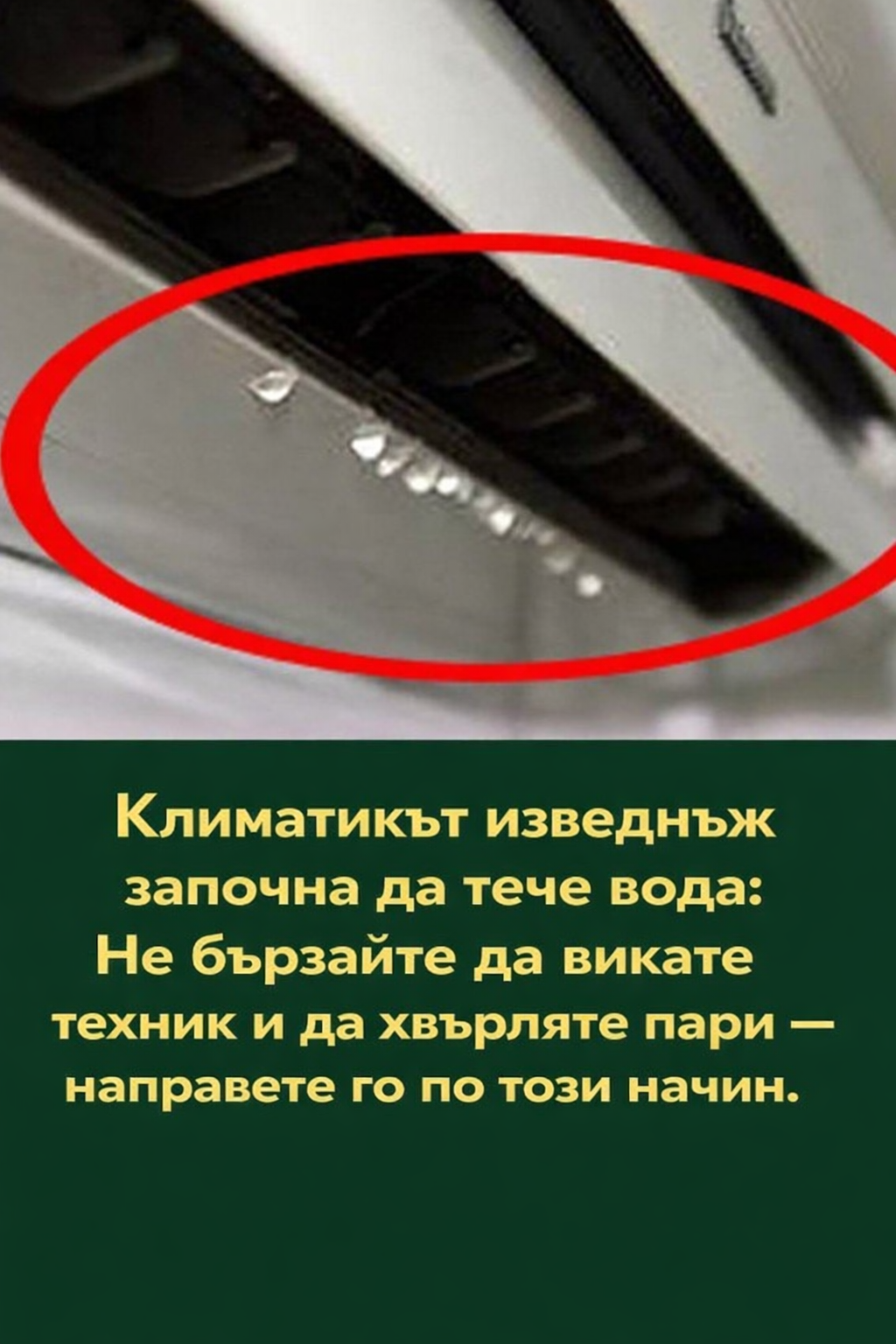 От климатика изведнъж започна да тече вода: Не бързайте да викате техник и да хвърляте пари — направете го по този начин 1 a6a3594c 6e78 47b6 900b a5733bd08882