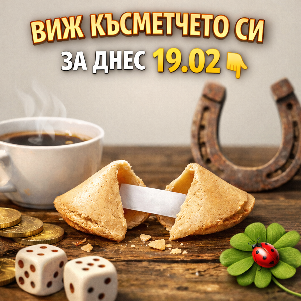 ВИЖ КЪСМЕТЧЕТО СИ ЗА ДНЕС 19.02 👇 1 b8494d47 15ba 4f11 b2a7 0156d1e52298