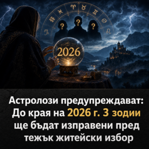 Астролози предупреждават: До края на 2026 г. 3 зодии ще бъдат изправени пред тежък житейски избор