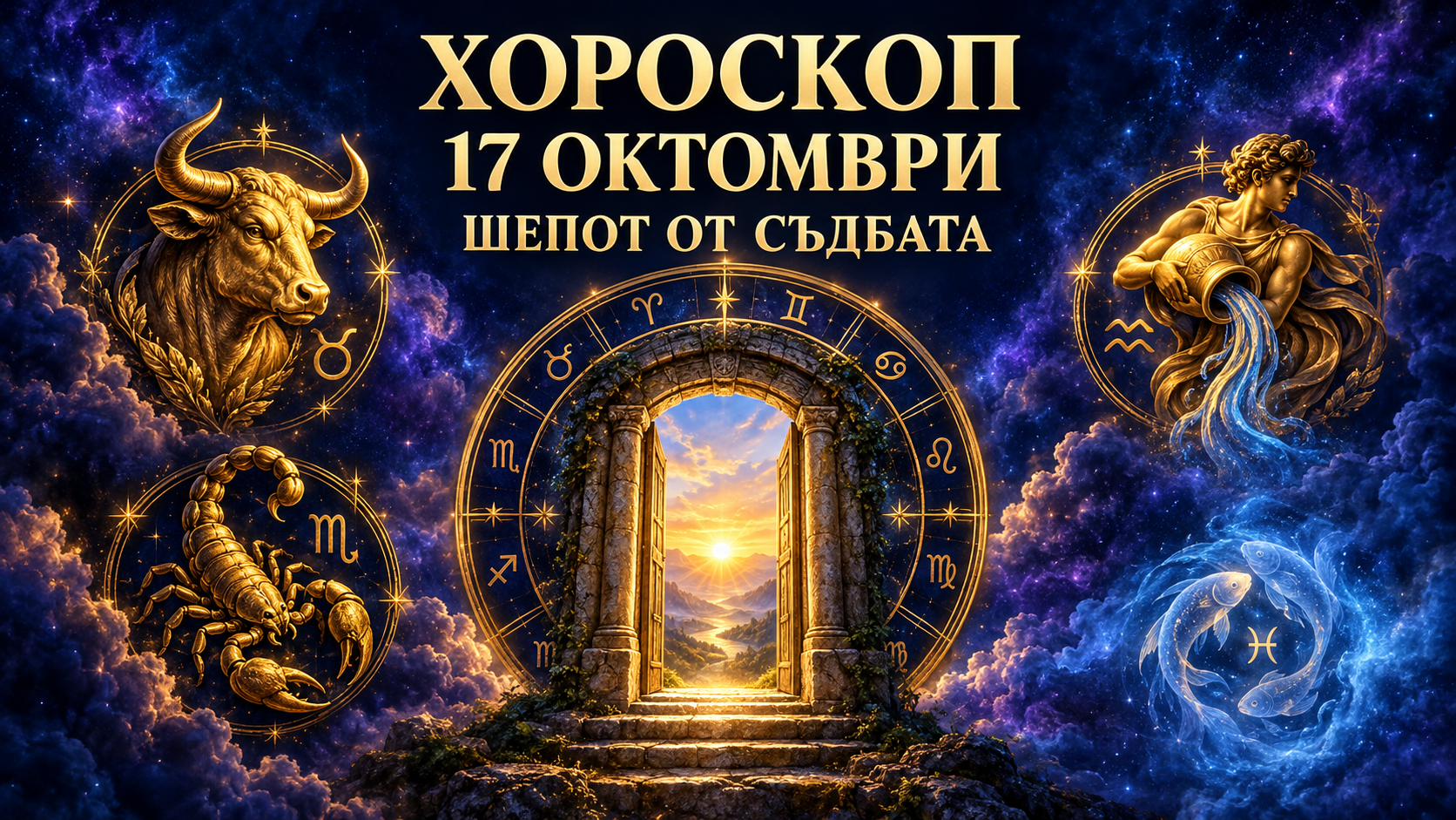 Хороскоп за 17 октомври: ШЕПОТ ОТ СЪДБАТА! Три зодии пред прага на ново начало, а една — пред сянка от миналото… 1 5b88d565 eb77 4808 a74a 267b9ebca840